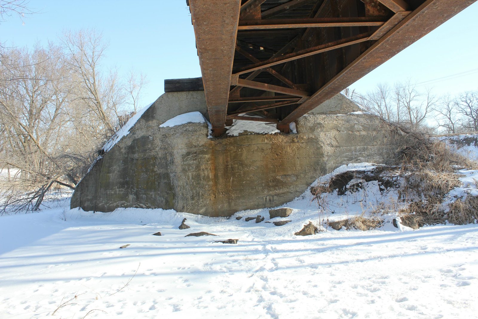 Under bridge